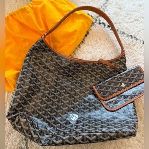 Goyard Boheme Hobo Bag in Brown/black